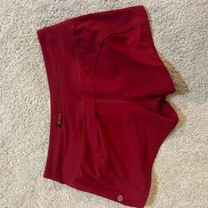 Lululemon Athletica Bold Red Athletic Shorts